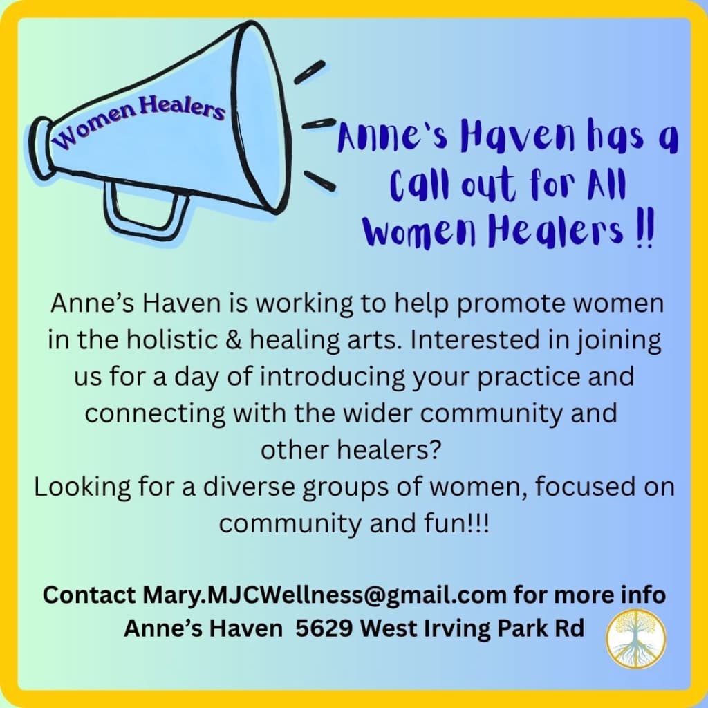 Flyer for Anne's Haven's Health Hub